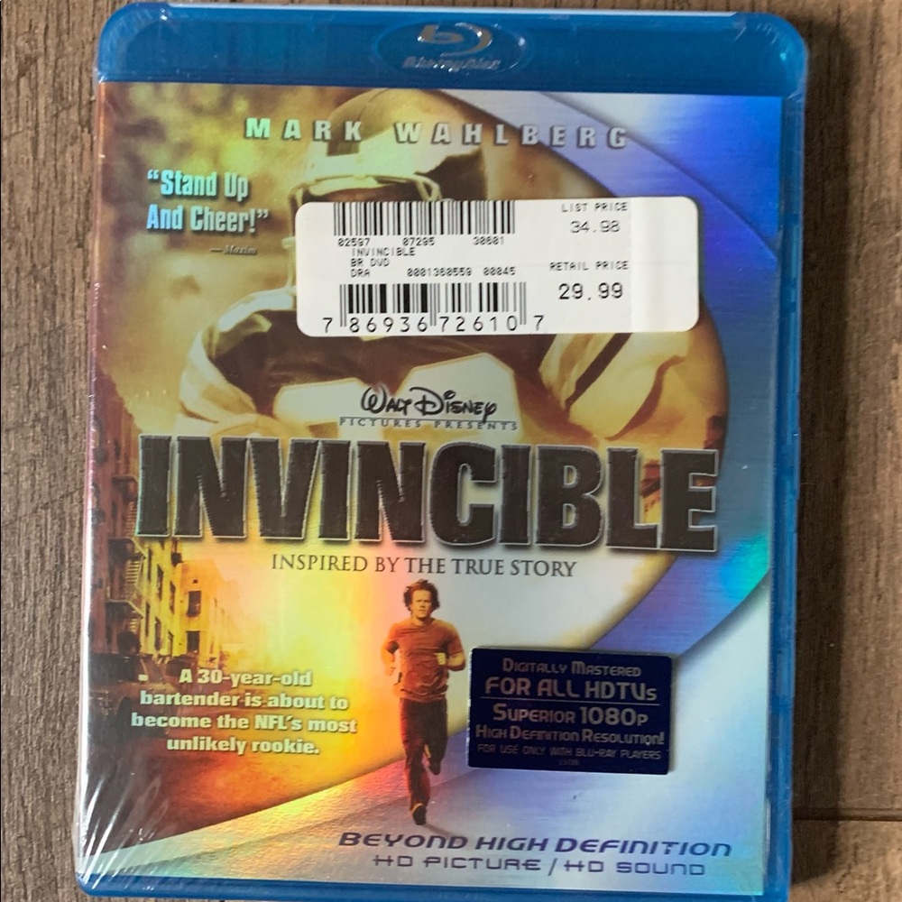 Brand New Factory Sealed Walt Disney’s Invincible Blu-ray Disc